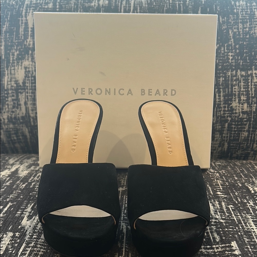 Veronica Beard Black Mules (Dali)